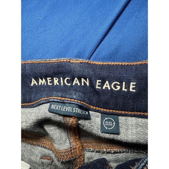 American Eagle kick bot dark wash jeans womens 10 normcore western cowgirl y2k - Picture 3 of 9